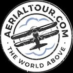 AerialTours.com logo: a biplane above the words The World Above