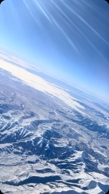 Mountain terrain somewhere between Idaho and Montana seen from the air